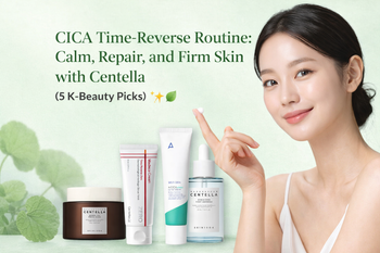 CICA Time-Reverse Routine Calm, Repair, and Firm Skin with Centella (5 K-Beauty Picks) ✨🌿