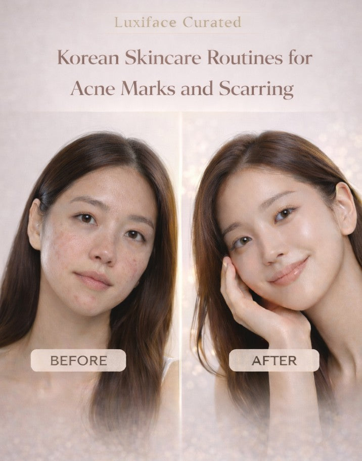 Luxiface Curated Korean Skincare Routines for Acne Marks and Scarring