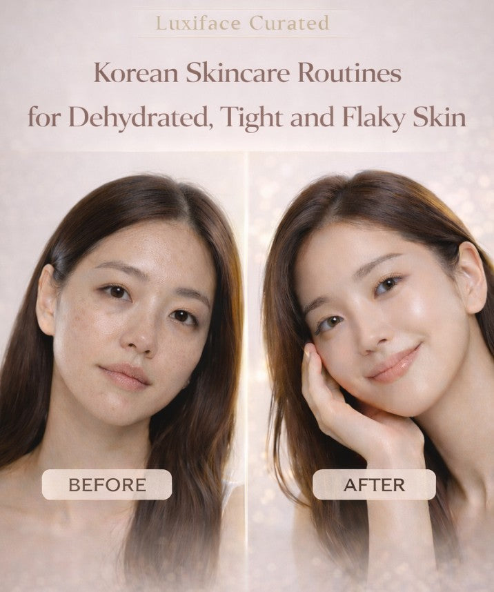 Luxiface Curated Korean Skincare Routines for Dehydrated, Tight and Flaky Skin