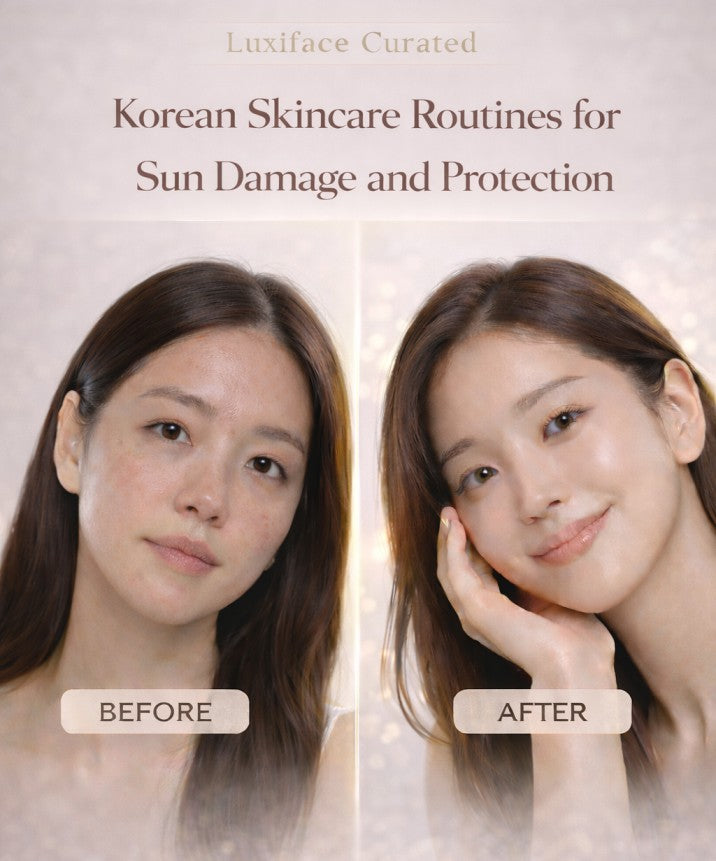 Luxiface Curated Korean Skincare Routines for Sun Damage and Protection