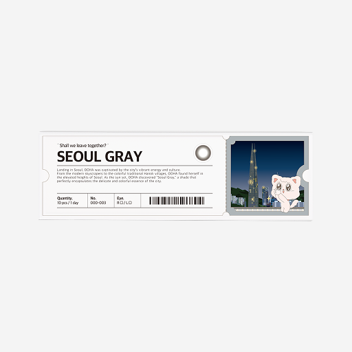 [OOHA] Seoul Gray 1 Day Colored Contact Lens (10 pcs) - 25 powers image 6