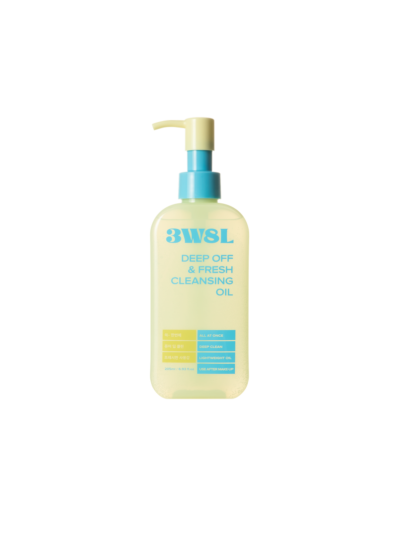 [3W8L] Deep Off & Fresh Cleansing Oil 205ml-Luxiface.com