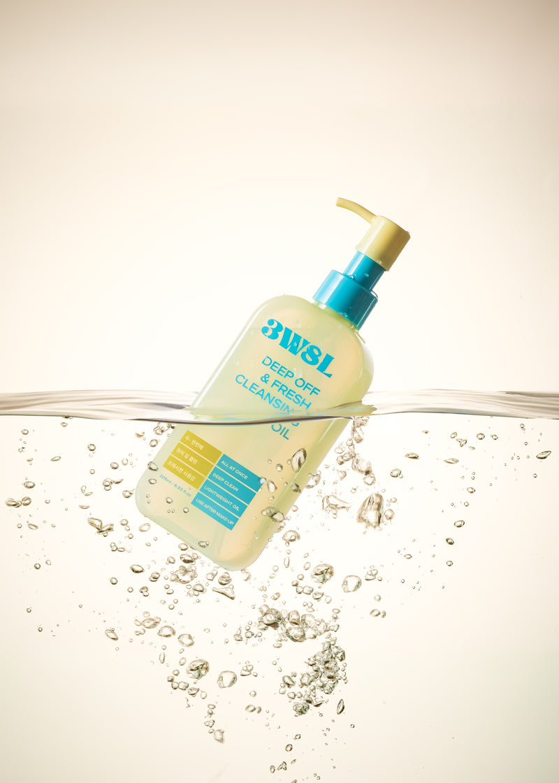 [3W8L] Deep Off & Fresh Cleansing Oil 205ml-Luxiface.com