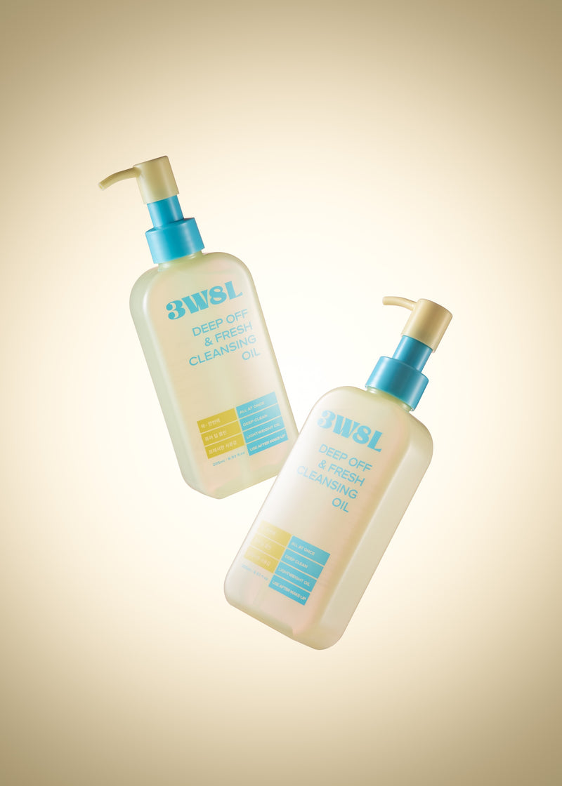 [3W8L] Deep Off & Fresh Cleansing Oil 205ml-Luxiface.com
