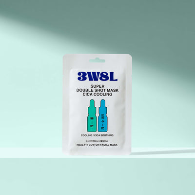 [3W8L] Super Double Shot Mask Cica Cooling 27ml-Luxiface.com