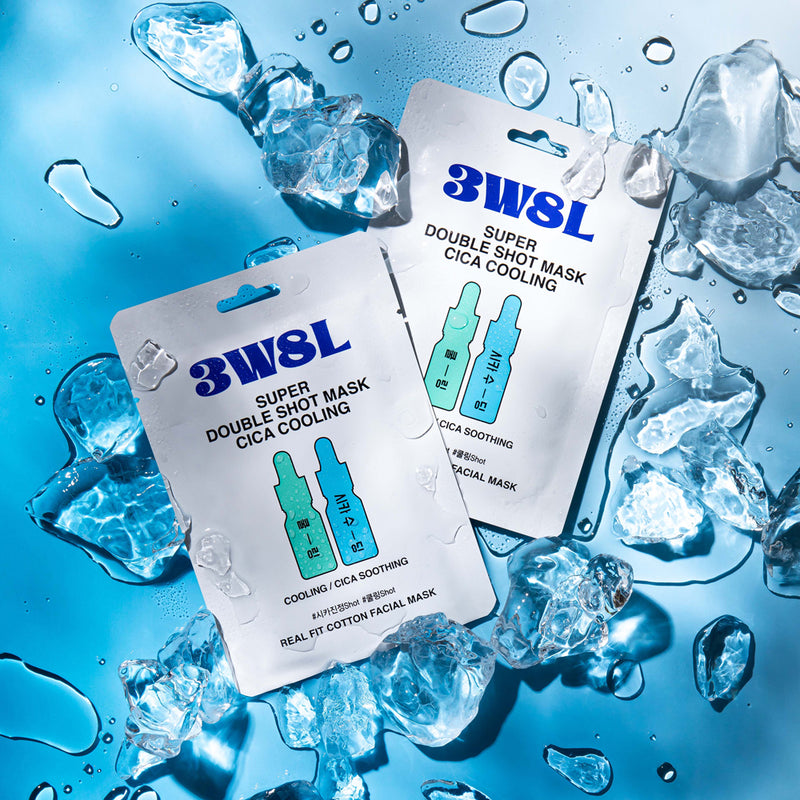 [3W8L] Super Double Shot Mask Cica Cooling 27ml-Luxiface.com