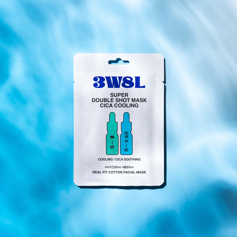 [3W8L] Super Double Shot Mask Cica Cooling 27ml-Luxiface.com