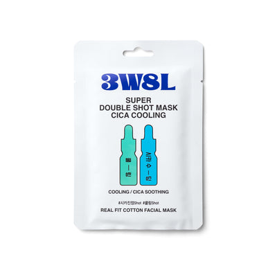 [3W8L] Super Double Shot Mask Cica Cooling 27ml-Luxiface.com