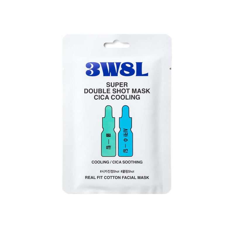 [3W8L] Super Double Shot Mask Cica Cooling 27ml-Luxiface.com