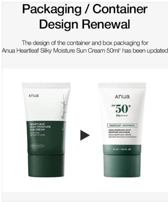 [Anua] Heartleaf Silky Moisture Sunscreen 50ml image 2