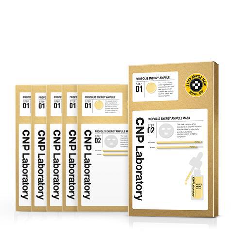 [CNP Laboratory] 2-Step Propolis Energy Ampule Mask (5 Sheets)-Ampoule-CNP Laboratory-5ea-Luxiface