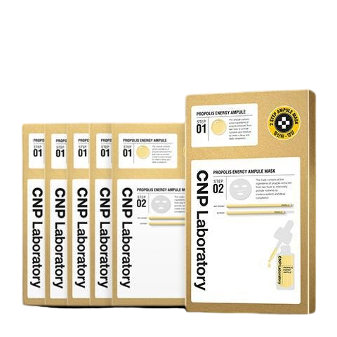 [CNP Laboratory] 2-Step Propolis Energy Ampule Mask (5 Sheets)-Ampoule-Luxiface.com