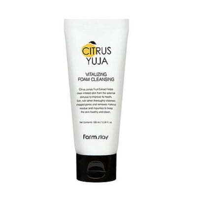 [Farmstay] Citrus Yuja Vitalizing Foam Cleansing 100ml-Luxiface.com