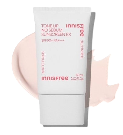 [Innisfree] Tone Up No Sebum Sunscreen EX SPF50+ PA++++ 50ml-Luxiface.com