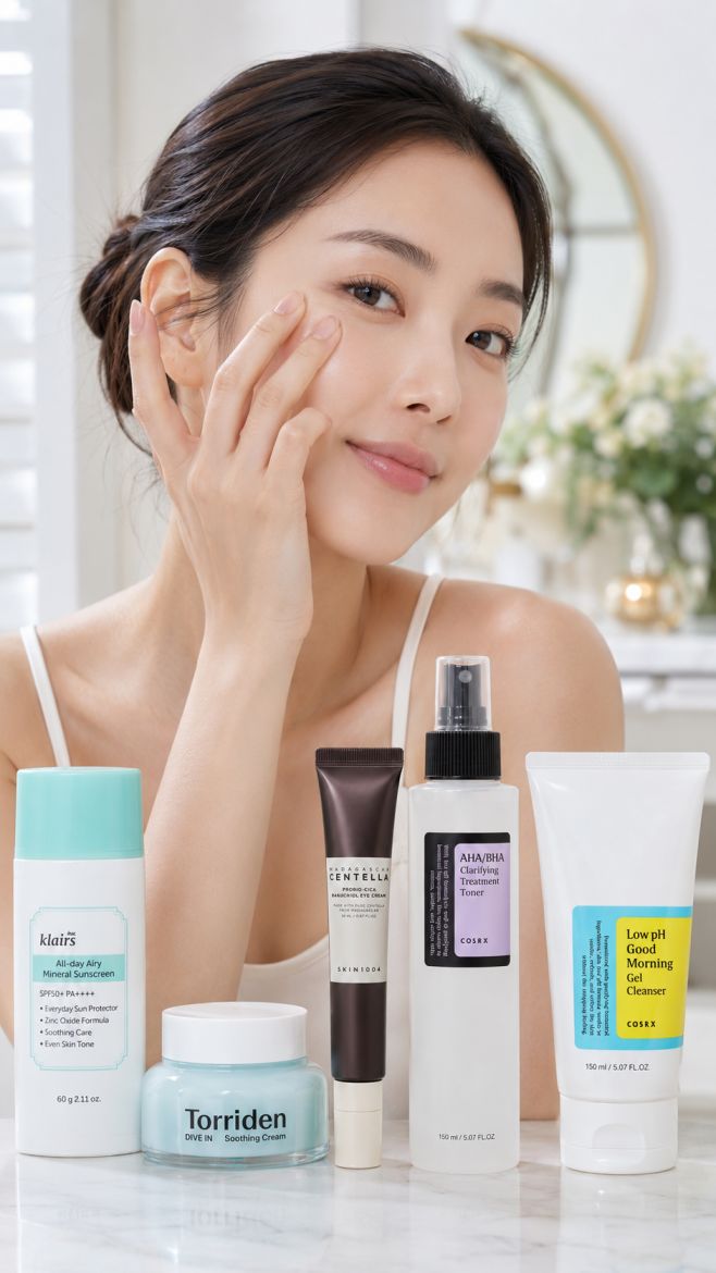 Korean Lightweight Eye-Area Routine for Milia-Prone Skin
