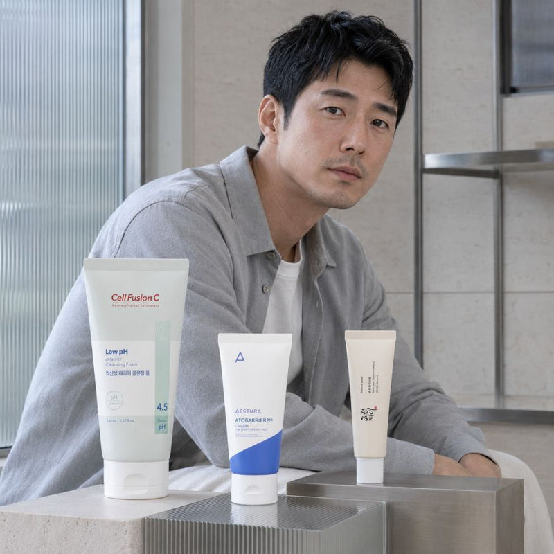 Korean Men's Dry and Sensitive Daily Barrier Trio