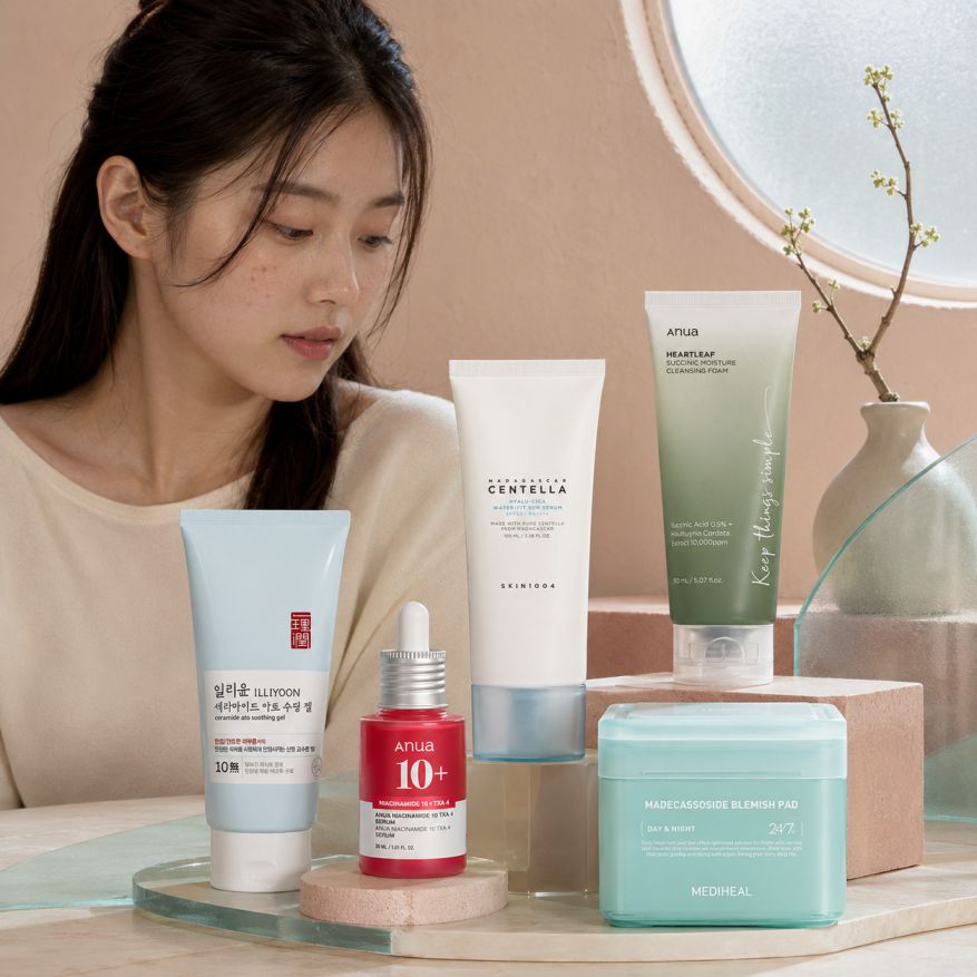 Korean Moderate Acne and Post-Blemish Mark Routine image 1
