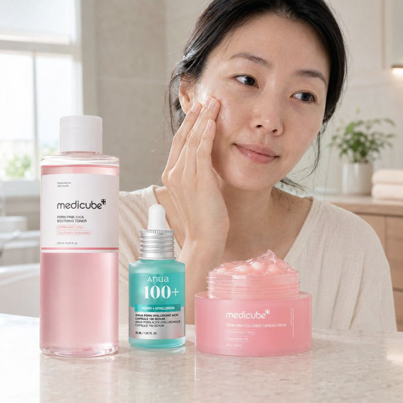 Korean PDRN Glass Skin Hydration & Firming Routine