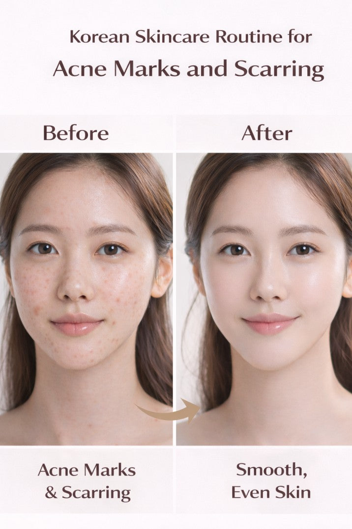 Korean Skincare Routine for Acne Marks and Scarring- Oily Skin ...