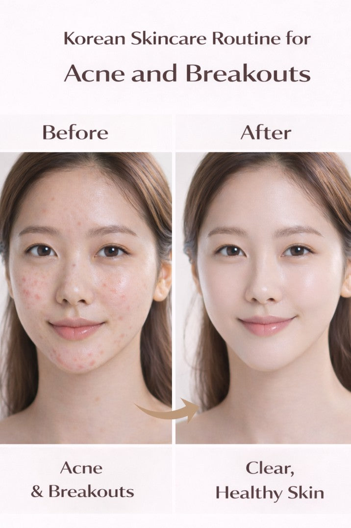 Korean Skincare Routine for Acne and Breakouts- Dry Skin – Luxiface.com