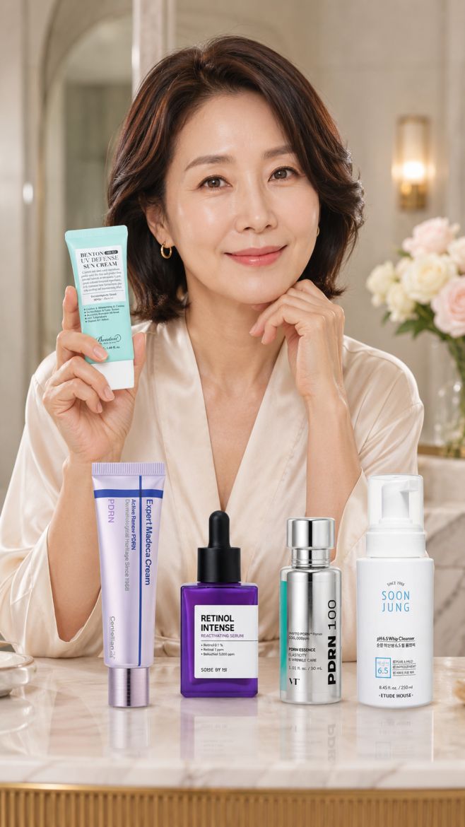 Korean Skincare Routine for Perimenopausal Skin After 40