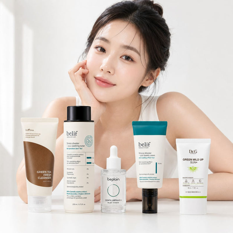 Korean Skincare Routine for Rosacea- Oily Skin