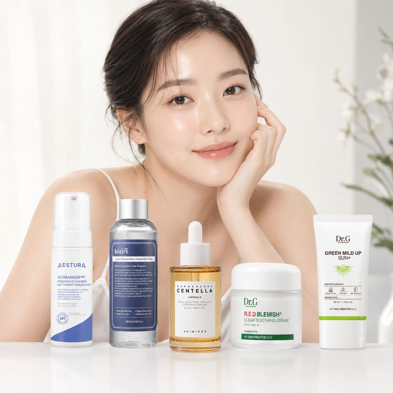Korean Skincare Routine for Sensitivity and Redness- Normal Skin