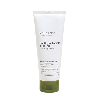 [MARY&MAY] Houttuynia Cordata + Tea Tree Cleansing Foam - 150ml-Luxiface.com