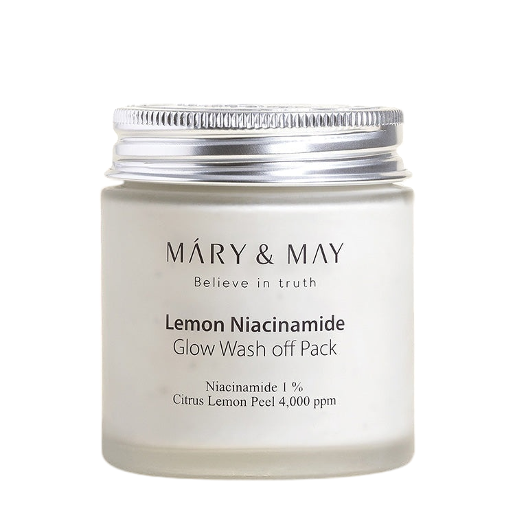 [MARY&MAY] Lemon Niacinamide Glow Wash Off Pack 125g-Luxiface.com