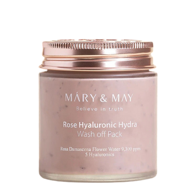 [MARY&MAY] Rose Hyaluronic Hydra Wash Off Pack 125g-Luxiface.com