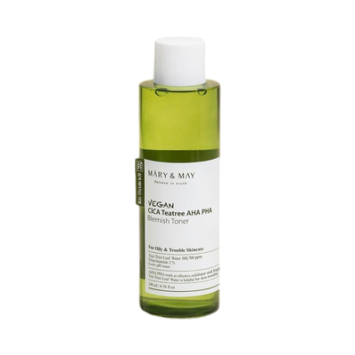 [MARY&MAY] Vegan CICA Tea Tree AHA PHA Toner - 200ml-Luxiface.com