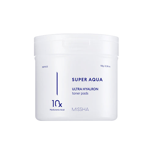 [MISSHA] Super Aqua Ultra Hyalron Toner Pads 180g/ 90pcs-Luxiface.com