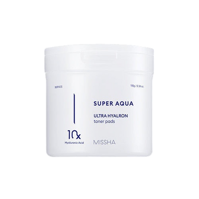 [MISSHA] Super Aqua Ultra Hyalron Toner Pads 180g/ 90pcs-Luxiface.com