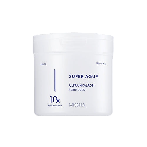 [MISSHA] Super Aqua Ultra Hyalron Toner Pads 180g/ 90pcs-Luxiface.com