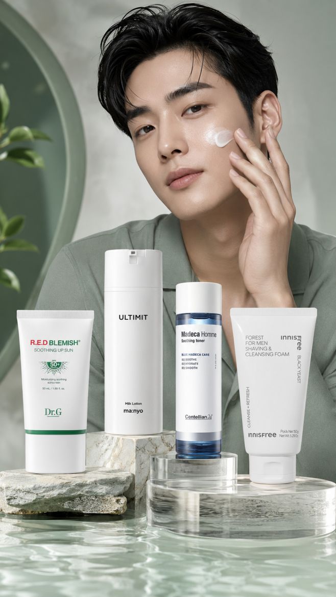 Men’s Post-Shave Redness Soothing Routine