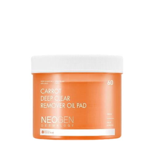 [NeoGen] Dermalogy Carrot Deep Clear Oil Pad 150ml (60 Pads)