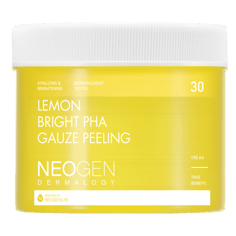 [NeoGen] Dermalogy Lemon Bright Pha Gauze Peeling 190ml (30 Pads)-Luxiface.com