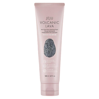 [The face shop] Jeju Volcanic Lava Anti-Dust Pore-Cleansing Foam 140ml-Foaming Cleanser-Luxiface.com