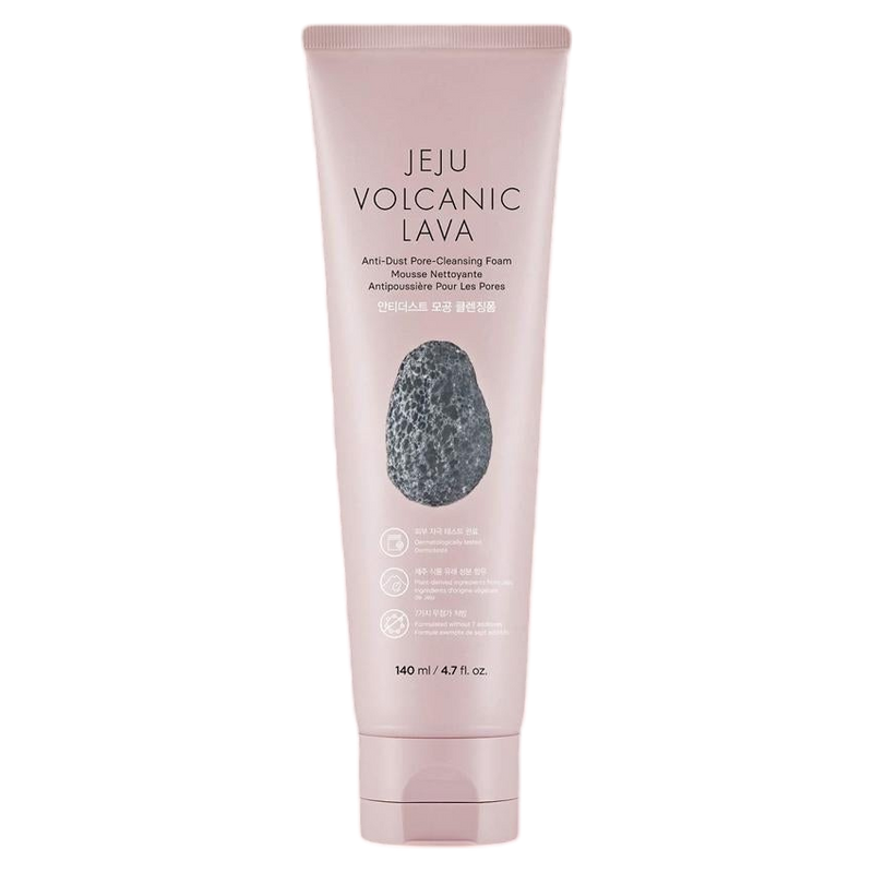 [The face shop] Jeju Volcanic Lava Anti-Dust Pore-Cleansing Foam 140ml-Foaming Cleanser-Luxiface.com