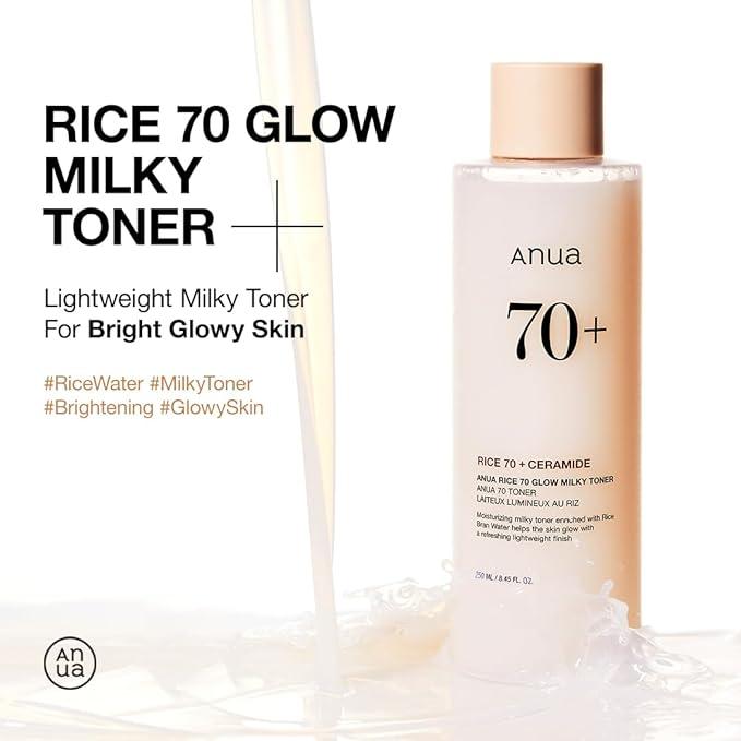 [Anua] Rice 70 Glow Milky Toner 250ml-Luxiface.com