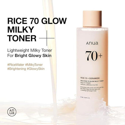 [Anua] Rice 70 Glow Milky Toner 250ml-Luxiface.com