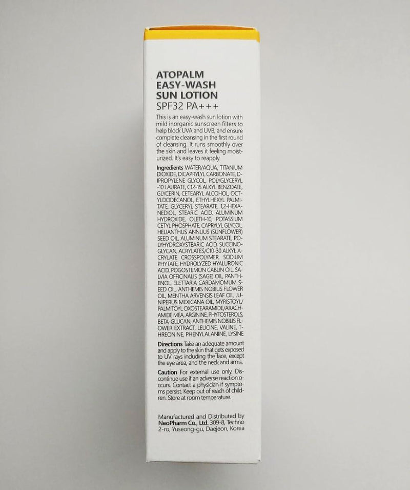 [ATOPALM] Easy-Wash Sun Lotion SPF32 PA+++ 60ml-Luxiface.com