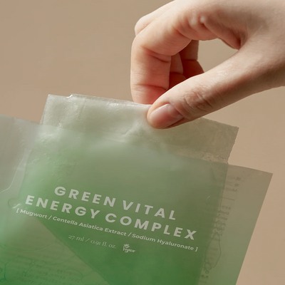[AXIS-Y] Mugwort Green Vital Energy Complex Sheet Mask 27ml-Luxiface.com