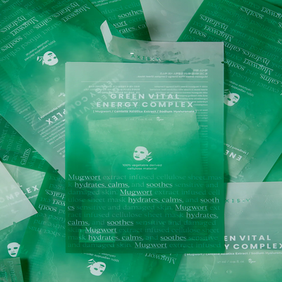 [AXIS-Y] Mugwort Green Vital Energy Complex Sheet Mask 27ml-Luxiface.com