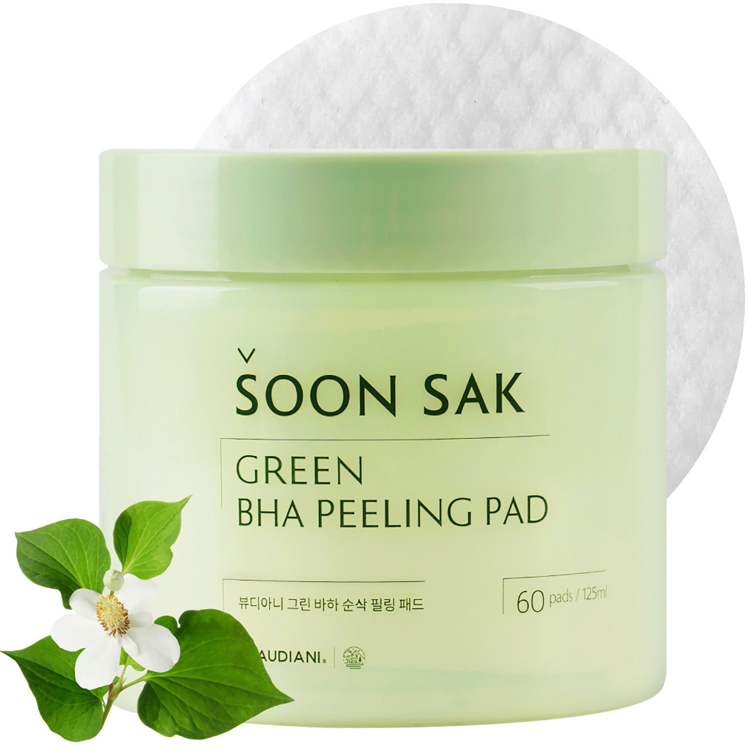 [Beaudiani] Green BHA Soon Sak Peeling Pad 60ea-Luxiface.com