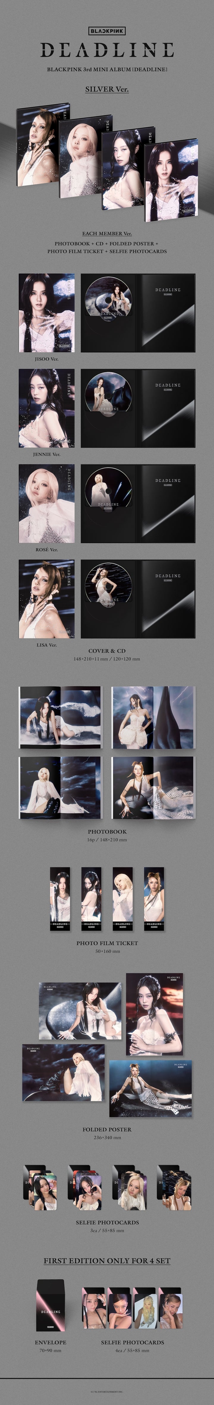 BLACKPINK] BLACKPINK 3rd MINI ALBUM [DEADLINE] SILVER Ver. - LISA