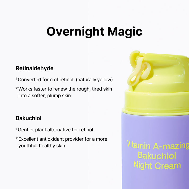 [ByWishtrend] By Wishtrend Vitamin A-mazing Bakuchiol Night Cream 30g-Luxiface.com
