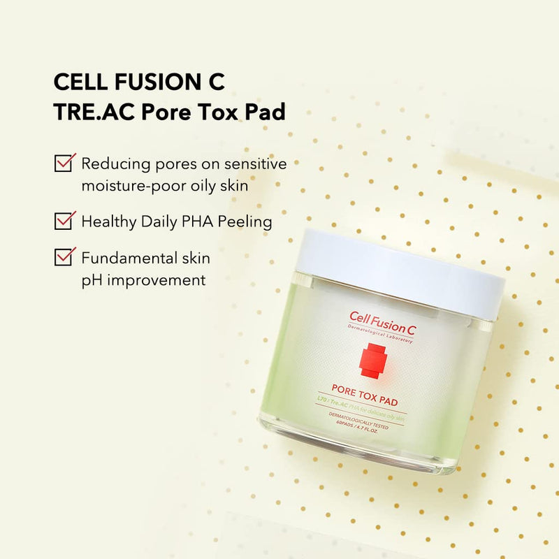 [CELL FUSION C] Pore Tox Toner Pad - 60 pads-CELL FUSION C-Luxiface