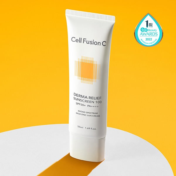 [CellFusionC] Derma Relief Sunscreen 100 SPF50+/PA++++ 50ml-Luxiface.com