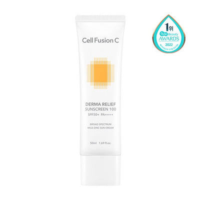 [CellFusionC] Derma Relief Sunscreen 100 SPF50+/PA++++ 50ml-Luxiface.com